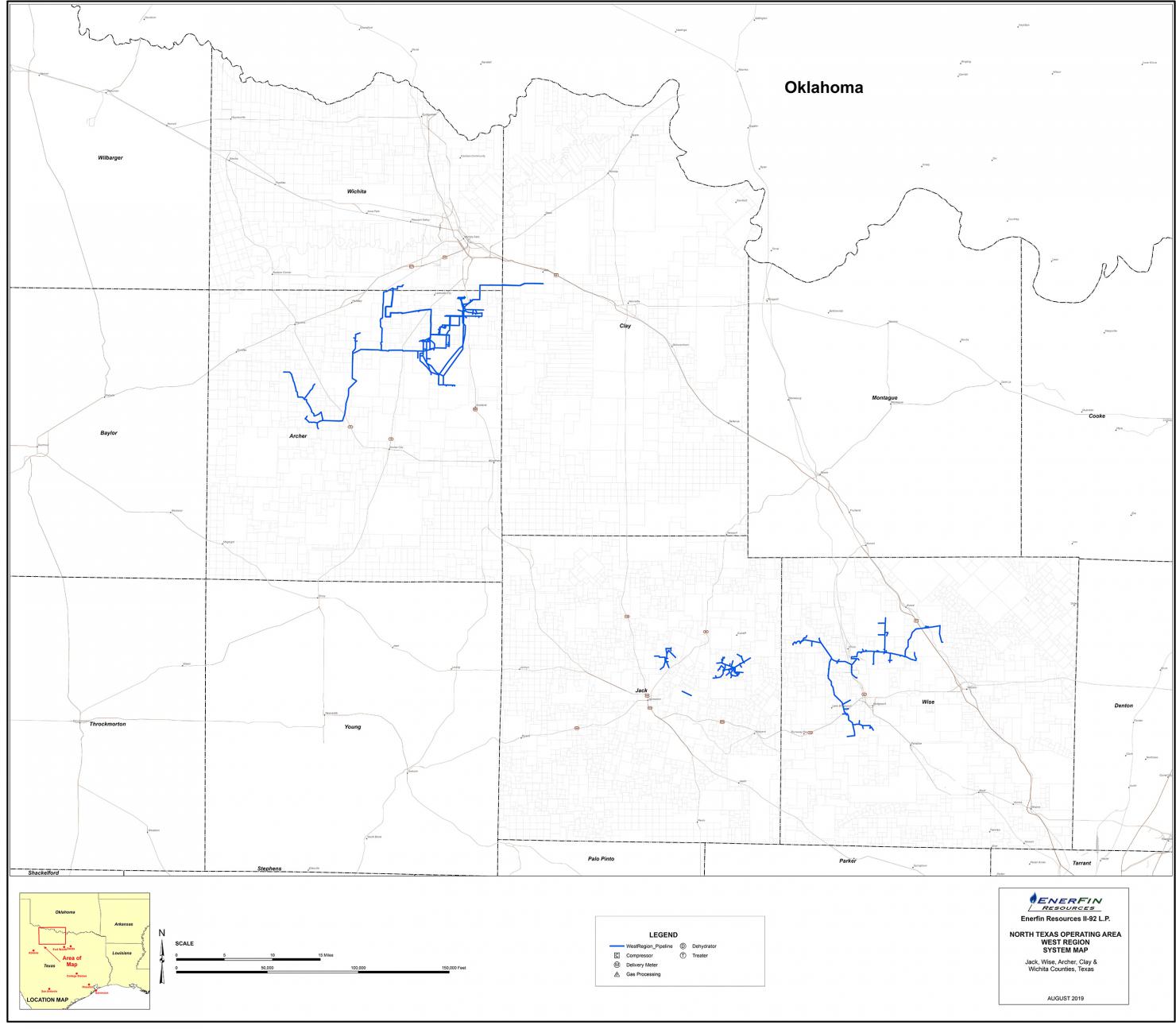 Map of North Texas West